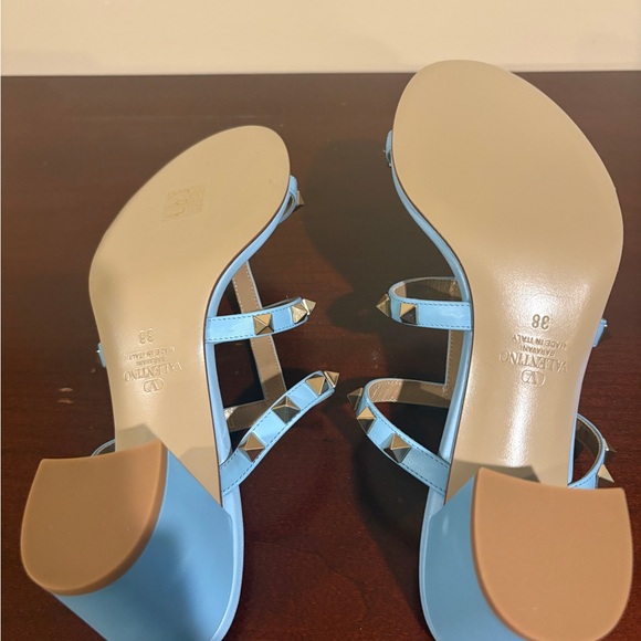 Valentino Garavani Light Blue Studded Sandals